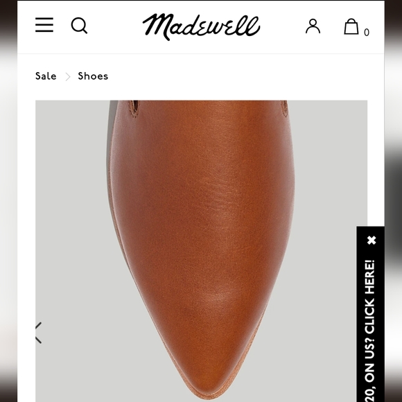 MADEWELL The Gemma Mule in Leather Size 8.5 - Picture 4 of 15